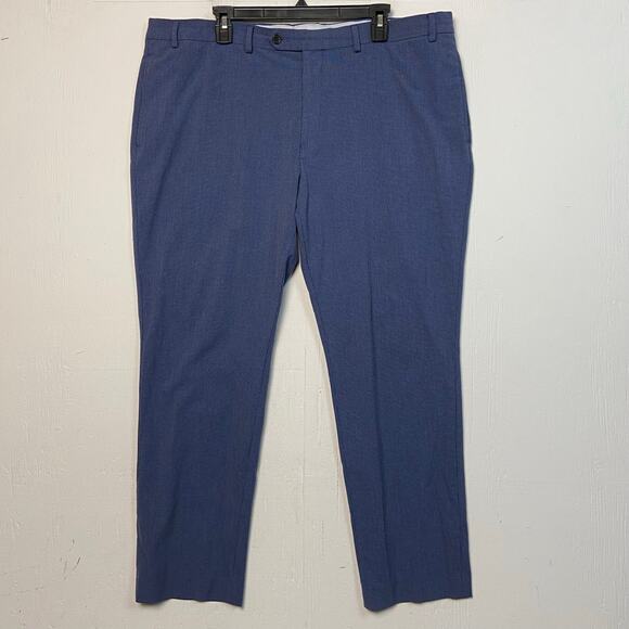 Ralph Lauren Blue Micro Check Slim Fit Chino Pants Size 42X30 - Picture 1 of 10